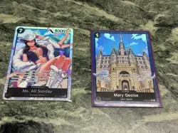 One Piece Card Lot of SEC/SR/R English Ground Death, Five Elders Mary Geoise - Image 4