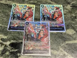 One Piece Card Lot of SEC/SR/R English Ground Death, Five Elders Mary Geoise - Image 5
