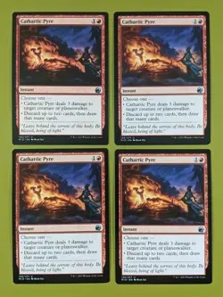 Cathartic Pyre x4 Innistrad: Midnight Hunt 4x Playset Magic the Gathering MTG - Image 1