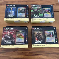 FALLOUT MTG Commander Deck Set of 4 - Magic the Gathering - Brand New Sealed - Image 1