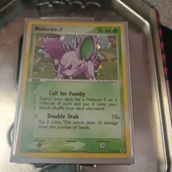 Nidoran M Pokemon TCG 71/112 FireRed & LeafGreen Holo LP - Image 1
