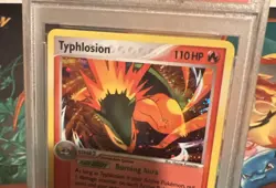 2006 Pokemon Black Star Promo Typhlosion Cosmos Holo PSA 9 Mint #034 - Image 3