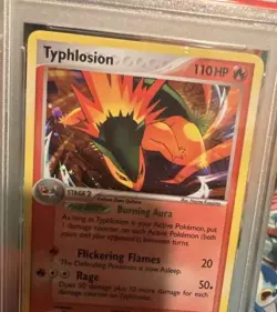 2006 Pokemon Black Star Promo Typhlosion Cosmos Holo PSA 9 Mint #034 - Image 4