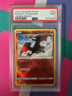 2022 Pokemon GO Radiant Charizard #011 PSA 9 - Image 1
