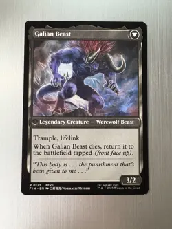 Vincent Valentine, Galian Beast - 125 - Magic: Final Fantasy MTG - Rare -Regular - Image 2