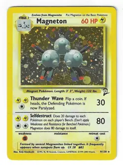 Magneton 9/130 - Base Set 2 - Holo Rare - Pokemon TCG - WOTC HP - Image 1