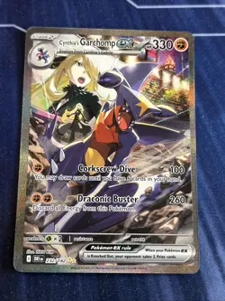 Pokemon Cynthia's Garchomp EX #232/182 SIR Destined Rivals - Image 1