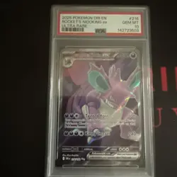 2025 Destined Rivals Team Rockets Nidoking Full Art 216/182 Pokemon ‼PSA 10 ‼ - Image 1