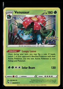 Pokemon GO Venusaur 003/078 NM Holo - Image 1