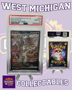 PSA 10 Reshiram ex 168/086 SV11W: White Flare Holo (Japanese) Pokemon - Image 1