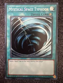 Yugioh Mystical Space Typhoon RA02-EN048 Secret Rare 1st Edition NM - Image 1