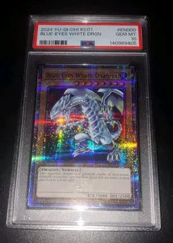 YU-GI-OH! PSA 10 Blue Eyes White Dragon Quarter Century KC01 Kaiba 25th... - Image 1