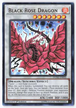 Black Rose Dragon Ultra Rare Duel Devastator DUDE-EN010 LP - Image 1