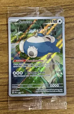 Pokemon Snorlax SEALED 051 SV Scarlet & Violet Black Star Promo Card!!! - Image 1