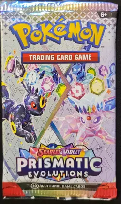 Pokemon Prismatic Evolutions Booster Pack - 10 Cards/Pack - Random Art - SEALED - Image 1