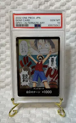 2022 ONE PIECE JAPANESE DON!! CARD OP01 - Alternate Art PSA10 GEM MT 10✨ - Image 1