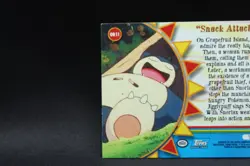 2000 "Snack Attack" Topps Pokemon TV Animation Series 3 #OR11 Card Snorlax - Image 5