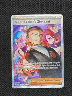 Pokemon TCG Destined Rivals Team Rockets Giovanni Card Sir Eng 238/182 Mint! - Image 1