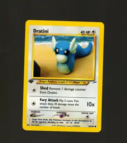Dratini 63/105 Pokemon TCG 1st Edition Neo Destiny NM Vintage 2002 Card - Image 1