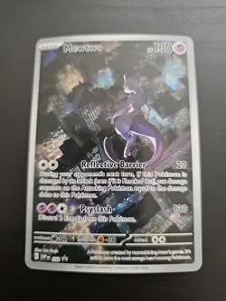 Pokemon Mewtwo TCG Scarlet & Violet Black Star Promo Holo Card 052 LP Condition - Image 1