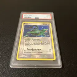Pokemon PSA 9 MINT Rayquaza 22/107 EX Deoxys Non Holo Rare 2005 Graded Card - Image 2