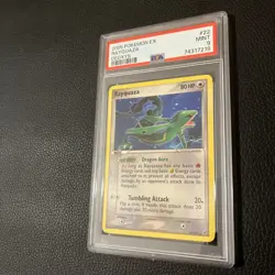 Pokemon PSA 9 MINT Rayquaza 22/107 EX Deoxys Non Holo Rare 2005 Graded Card - Image 3