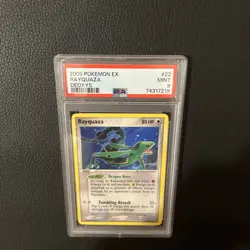 Pokemon PSA 9 MINT Rayquaza 22/107 EX Deoxys Non Holo Rare 2005 Graded Card - Image 5