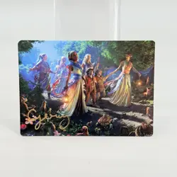 Magic Gathering Lotr Middle Earth Card Art Series Realm Seekers 74/81 Gold Stamp - Image 1