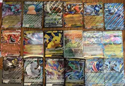 Lot Of 18 Jumbo Pokemon Trading Cards - Image 1