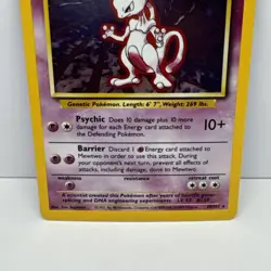 Mewtwo Holo 10/102 Base Set Pokemon TCG 1999 LP Pokemon Card - Image 3