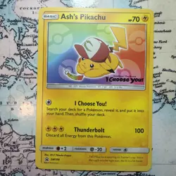 Ash's Pikachu TCG SM108 2017 Promo Card Pokemon 'I Choose You' One Card - Image 1