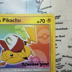 Ash's Pikachu TCG SM108 2017 Promo Card Pokemon 'I Choose You' One Card - Image 3