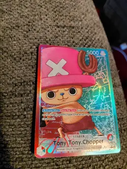 Tony Tony.Chopper Leader Holo Card One Piece CCG OP08-001 5000 Power - Image 1