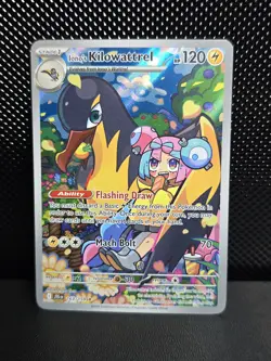 Iono's Kilowattrel 163/159 SV09 Journey Together IR Pokemon TCG Card - Image 1