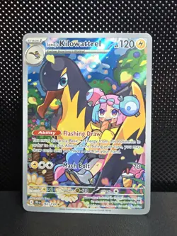Iono's Kilowattrel 163/159 SV09 Journey Together IR Pokemon TCG Card - Image 2