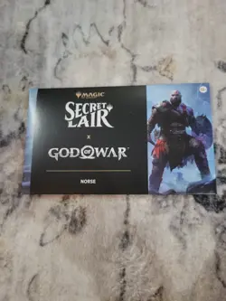 MTG Secret Lair God of War Norse Playstation Non-Foil - New/Sealed - Image 1