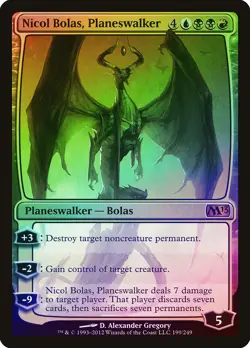 Nicol Bolas, Planeswalker FOIL Magic 2013 / M13 NM Mythic Rare CARD ABUGames - Image 1