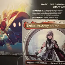 MTG Final Fantasy - Lightning, Army of One - Borderless - Regular - M 0320 - NM - Image 2