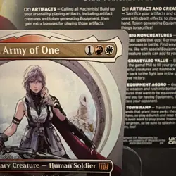 MTG Final Fantasy - Lightning, Army of One - Borderless - Regular - M 0320 - NM - Image 3