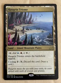 Magic The Gathering-Raugrin Triome Land-Island Mountain Plains MTG - Image 1