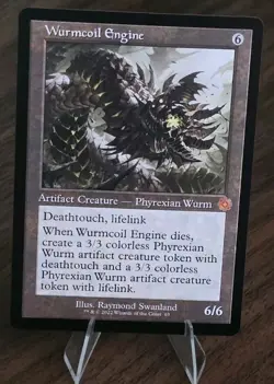MTG Wurmcoil Engine The Brothers' War: Retro Frame Artifacts Regular Free Ship - Image 1