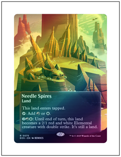 1x Needle Spires 0075, Foil, Edge of Eternities Stellar Sights, Magic MTG NM - Image 1