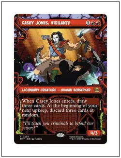 1x Casey Jones, Vigilante, Showcase Art, Magic the Gathering MTG NM - Image 1
