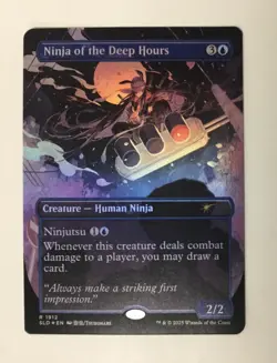 Ninja of the Deep Hours (Rainbow Foil) Secret Lair Drop Foil - Image 1