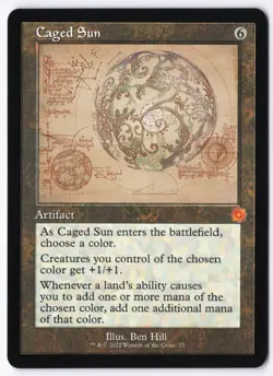 Caged Sun (Schematic) M The Brothers' War: Retro Frame Artifacts 72 NM - Image 1