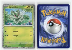 SPRIGATITO 001/015 2023 MCDONALD'S PROMO POKEMON TCG NM - Image 3