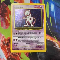 Pokemon TCG Mewtwo Base Set 10/102 Holo 1999-2000 Wizards Base Set Copyright... - Image 1