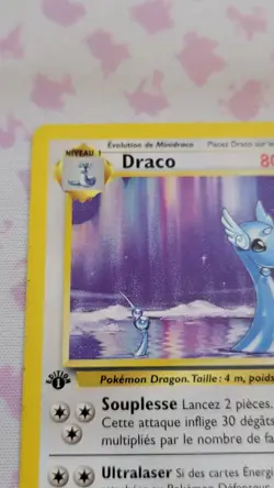1999 Pokemon FRENCH 1st Edition Base Set Draco-Dragonair 18/102 - Image 2