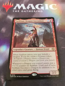 Mtg. Sarkhan, Dragon Ascendant. Foil. Tarkir: Dragonstorm. Pack Fresh - Image 1