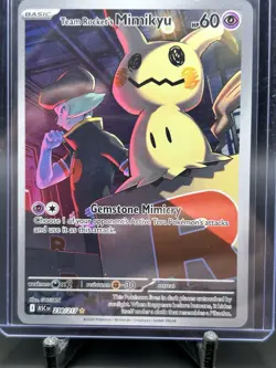 Pokemon TCG Team Rocket's Mimikyu Full Art Rare ASC 238/217 Basic Psychic 60 HP - Image 1